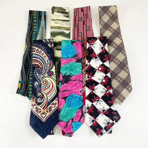 LaSalle Mens Tie Necktie Multicolor Lot of 7
